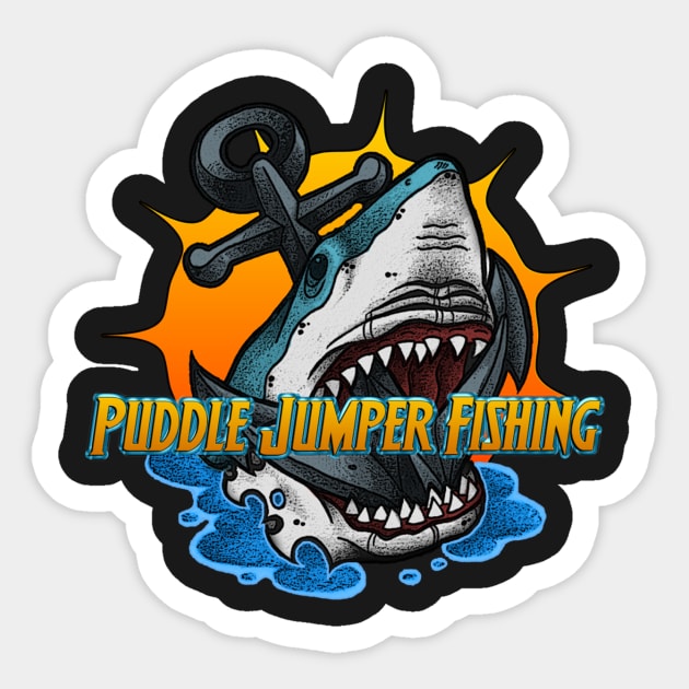 Puddle Jumper Fishing Sticker by Cujo's Crypt